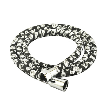 Шланг для душа Melodia Wonder Silicon Antitwist черн.с рисун.1/2*1/2 L150 MKP34448*****