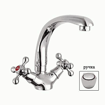 Смеситель кухня LEDEME литой излив большой корпус L4409