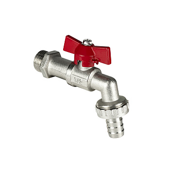 VALFEX кран шаровый со штуцером 3/4 ручка бабочка