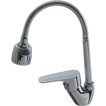 Смеситель Melodia Rock кухня катридж 35мм гибкий излив MDV35211