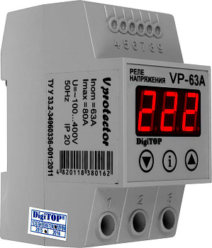Реле напряжения Vp-63A (46-132)DIN