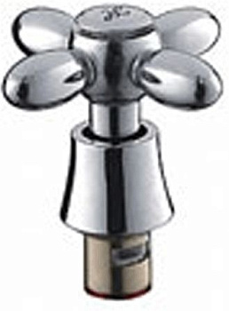 Маховик LEDEME с кран-буксой Крест, керамика 20 шлицов, угол поворота 90* LH27