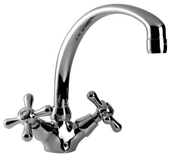 Смеситель  106 TREFF CER для мойки,  кран-букса керамика (180)/140-0019-31