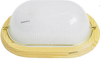 Св-к 0303113/1WN овал сосна+золото Е27 60Вт