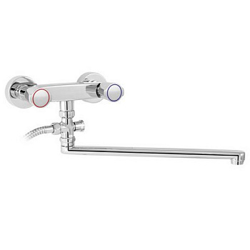 Смеситель 608 ГОЛФ для ванны с длинным изливом  (300)/145-1213-00