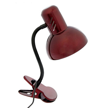 Свет-к МТ2077С/красн.перламутр/прищепка/Е27*60Вт