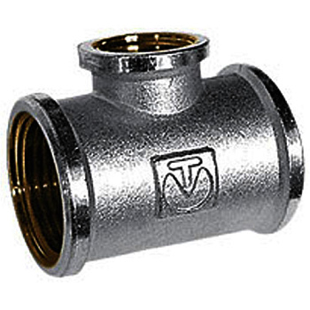 Тройник  3/4" * 1/2" * 3/4"  ВН.Р. никель  /750