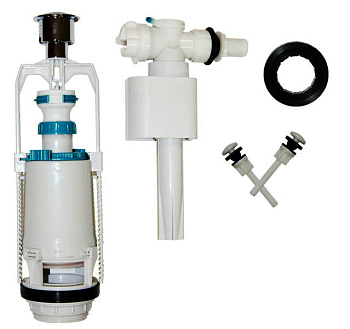 IDDIS Арматура для смывного бачка, боковой подвод 1/2 , 1- уровневая FO12400-005