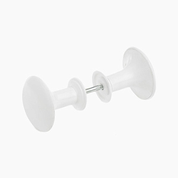 Ручка-кнопка РК1-7 пластик белая 