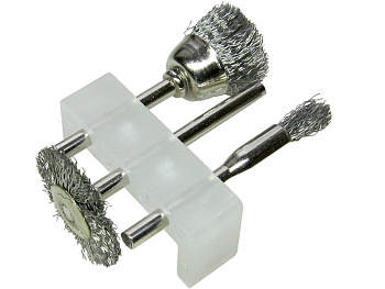 Корщетки из нержавеющей стали, набор 3 шт./36906