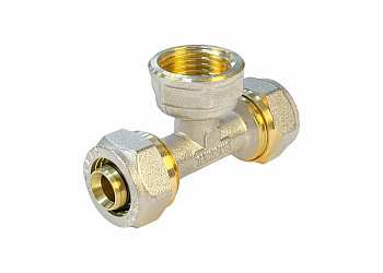 Тройник обжимной Valfex с переходом на ВР 20*3/4*20