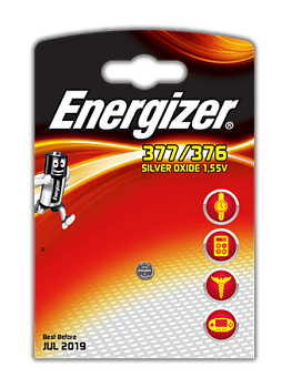 Батарейка для часов ENERGIZER SILVER OXIDE 377/376 G4/BL1