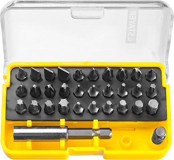 Набор бит STAYER 25мм (HEX,Torx,SL,PH,PZ), 32шт/ 26135-Н32
