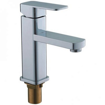 Смеситель LEDEME  для умывальника черный, цинк,керамический картридж d=35/L1033 В