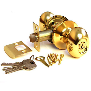 Защелка круглая APECS 6093-01-G/золото