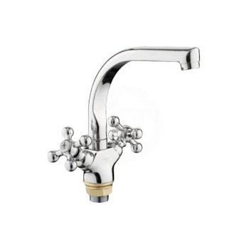 Смеситель  LEDEME для  кухни, цинк, керамический картридж d=35 /L5819-2