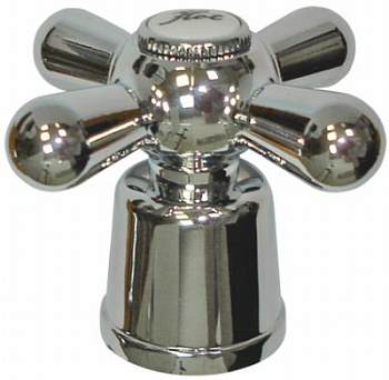 Маховик Люкс крест  8*20 шлиц, пластик (пара)  Melodia MRK2024WC 33904