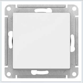 Выключатель одноклавишный белый сх.1 10А AtlasDesign