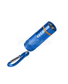 Фонарь брелок 1ВтLED 4xLR44 входят в комплект корпус анодированный алюминий карабин КОСМОС