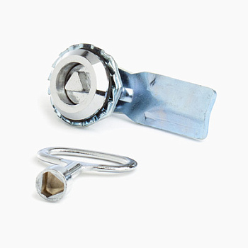 Замок почтовый 705-MS для шкафов и ящиков/треуголный ключ