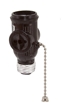 Переходник патрон Е27-розетка с выключателем/TDM/SQ0335-0026