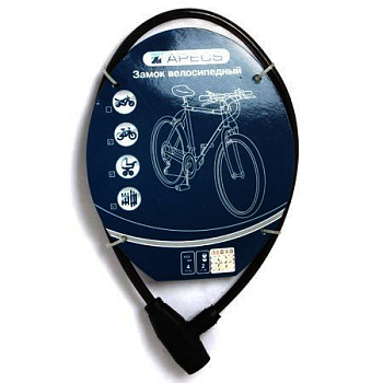 Замок велосипедный APECS PD-81-65см