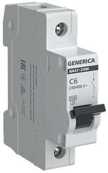 Автомат 1 полюсный 32А  GENERIKA 4,5кА /ВА47-63