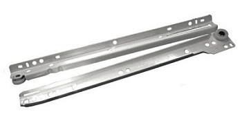 Направляющие роликовые для ящиков 250мм, белый