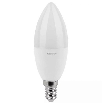 Лампа светодиодная свеча  10W Е14/3000К/800Лм/теплый свет/OSRAM