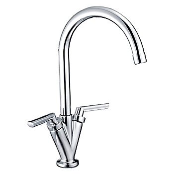 Смеситель  LEDEME для  кухни высокий, латунь, керамическая кран-букса / L4098