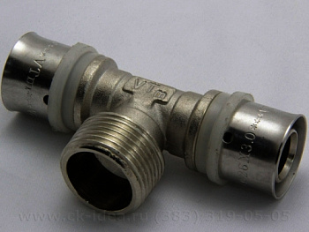 VALTEC Тройник пресс  26*1" НАР.Р/233