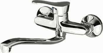 Смеситель настенный LEDEME катридж 35мм излив L25S L4614-B