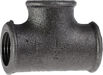 Тройник черный 15 мм В.Р