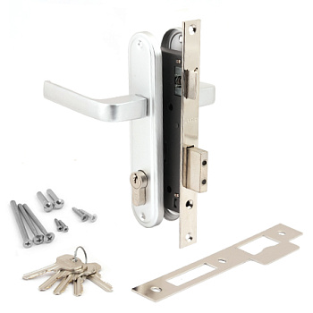 Замок врезной с ручками APECS 0126СR/1226/60/хром 