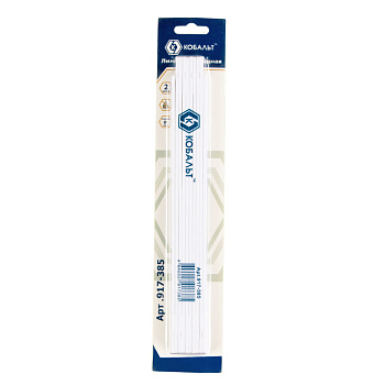 Линейка КОБАЛЬТ 2000х16х3,0мм. складная, пластиковая/917-385