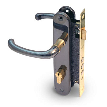 Замок врезной с ручками APECS 2210/60-ВG/черный