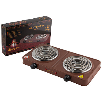 Электроплитка Матрена МА-062.коричневая.ТЭН.2 комфорки d006058
