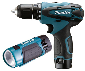 Акк. дрель MAKITA DF330DWLE (10,8 В, БЗП. 10мм, 2 акк. Li-ion. 1,3 Ач.)