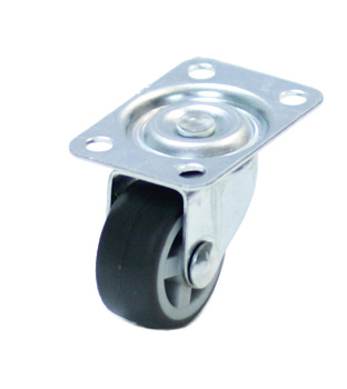 Колесо мебельное КМ8 30мм на площадке