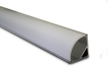 Профиль угловой алюминиевый с рассеивателем 2м