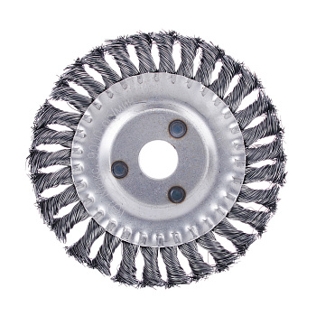 ЕРМАК Щетка металлическая для УШМ150мм/22мм, крученая, дисковая/656-051