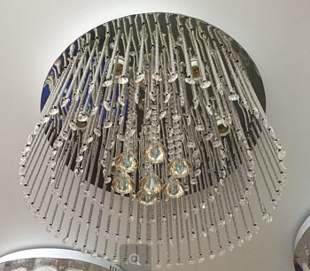 Люстра 8907 4хE14 ПДУ LED d 400мм