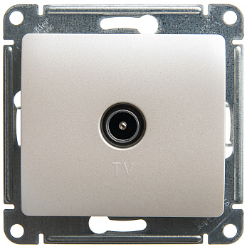 Розетка TV проходная 4DB GLOSSA перламутр GSL000692