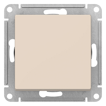 Выключатель одноклавишный бежевый  сх.1 10А AtlasDesign