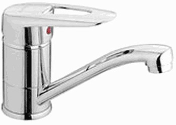 Смеситель кухня Ledem катридж 40мм излив L-15см  L4507-2