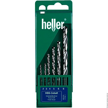 Набор сверел по металлу HELLER 6шт.(2,3,4,5,6,8) HSS-R /901/6