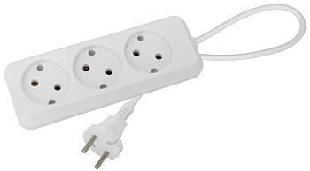 Удлинитель 3*3 м б/з/10А/ ПВС 2*0,75/General/	UNIVersal