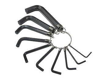 Ключи шестигранные на кольце 8 шт. 2-10мм/64164/64166*