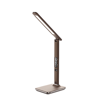 Светильник LED ARTSTYLE 10Вт с часами с термометром диммируемый темный шоколад/TL-209