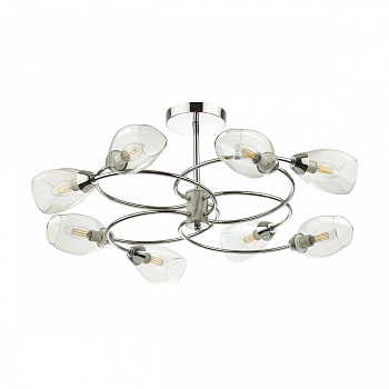 Люстра потолочная E14 8*40W 220V, хром 